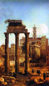 卡納萊托 Rome, Ruins of the Forum